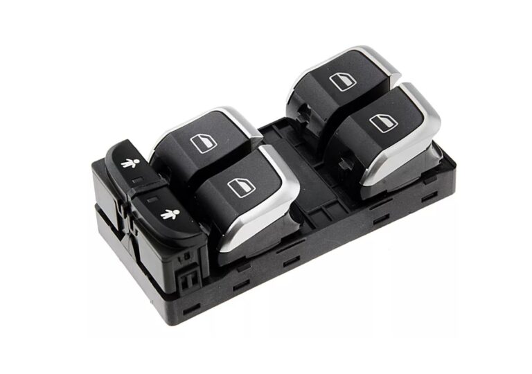Бутон ключ за ел.стъкла, Audi, A6 C7, A7 4G, Q3 8U, Хром, 10 ПИН