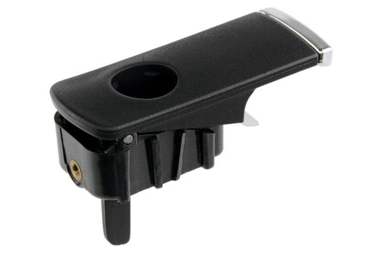 Дръжка за отваряне на жабка AUDI A4 B6 2000-2004, A4 B7 2004-2008, черна, с отвор за ключ,