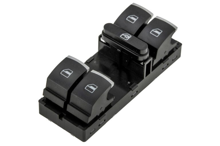 Бутон ключ за стъкла, Volkswagen, VW Golf 5, Passat B6, Tiguan, Хром
