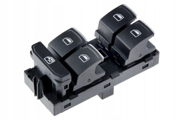 Бутон ключ за стъкла, Volkswagen, VW Passat B8, Golf 7, Polo 6, Хром